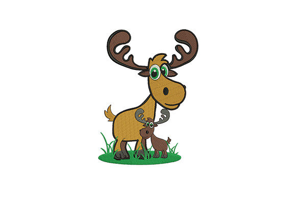 Adult Baby Moose Elk: A Cozy Holiday Embroidery Review