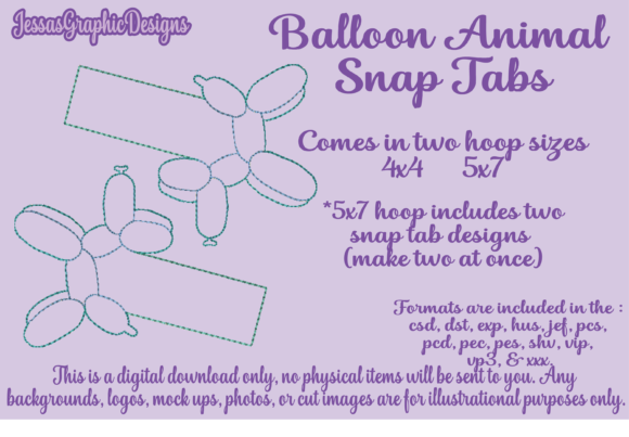 Balloon Animal Snap Tabs: A Craft Fair Designer's Review