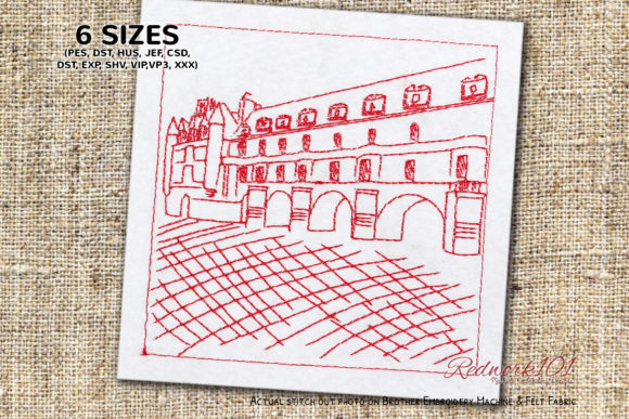 Chateau De Chenonceau: A Redwork Review for Designers