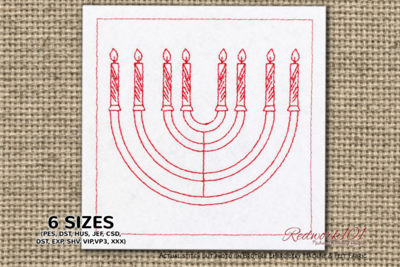 Hanukkah Embroidery Design Review for Business Merch