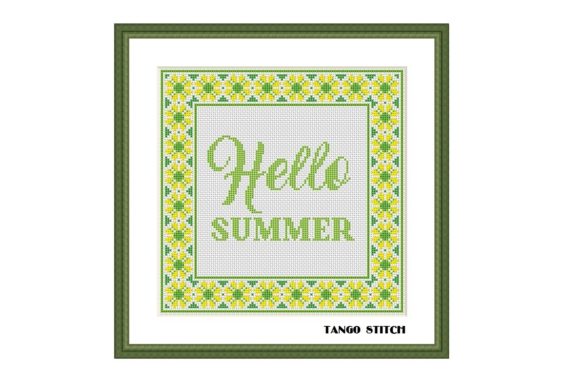 Hello Summer Cross Stitch Green Ornament Review