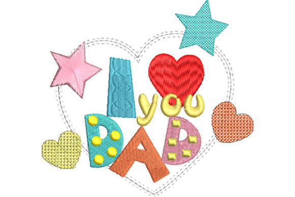 I Love You Dad Colorful Sketch: A Designer's Review
