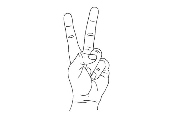 Peace Fingers Sign: A Versatile Design for Etsy Sellers