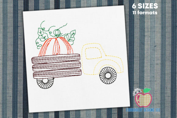 Pumpkin Truck: A Charming Fall Embroidery Design Review