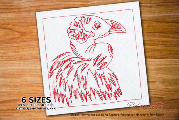 Sad Fowl Bird: A Redwork Review for Commercial Use