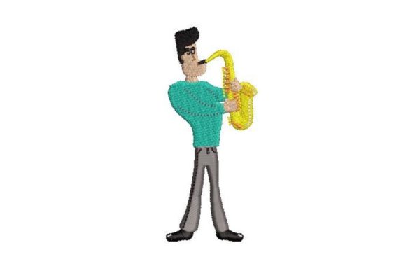Saxophonist Embroidery Design Review for Etsy Sellers