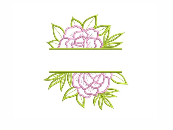Split Flower: A Versatile Embroidery Design for Etsy Sellers