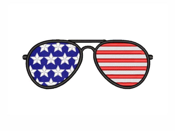 Sunglasses Embroidery: A Stylish Patriotic Design Review